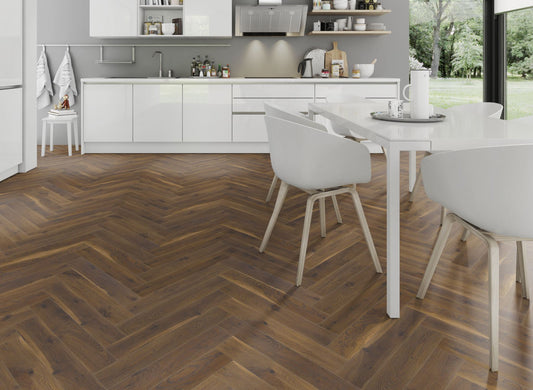 Lignum Fusion Premium Coffee Oak Herringbone