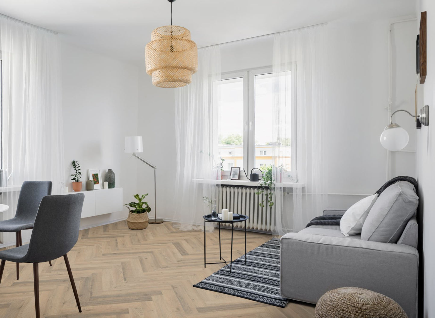 Lignum Fusion Premium Greige Oak Herringbone