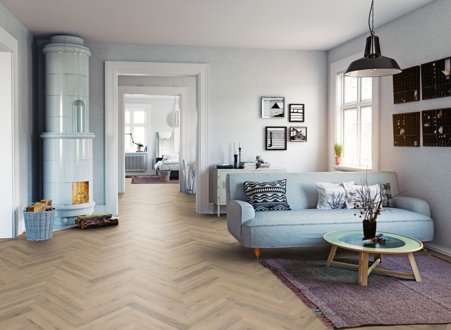 Lignum Fusion Premium Greige Oak Herringbone