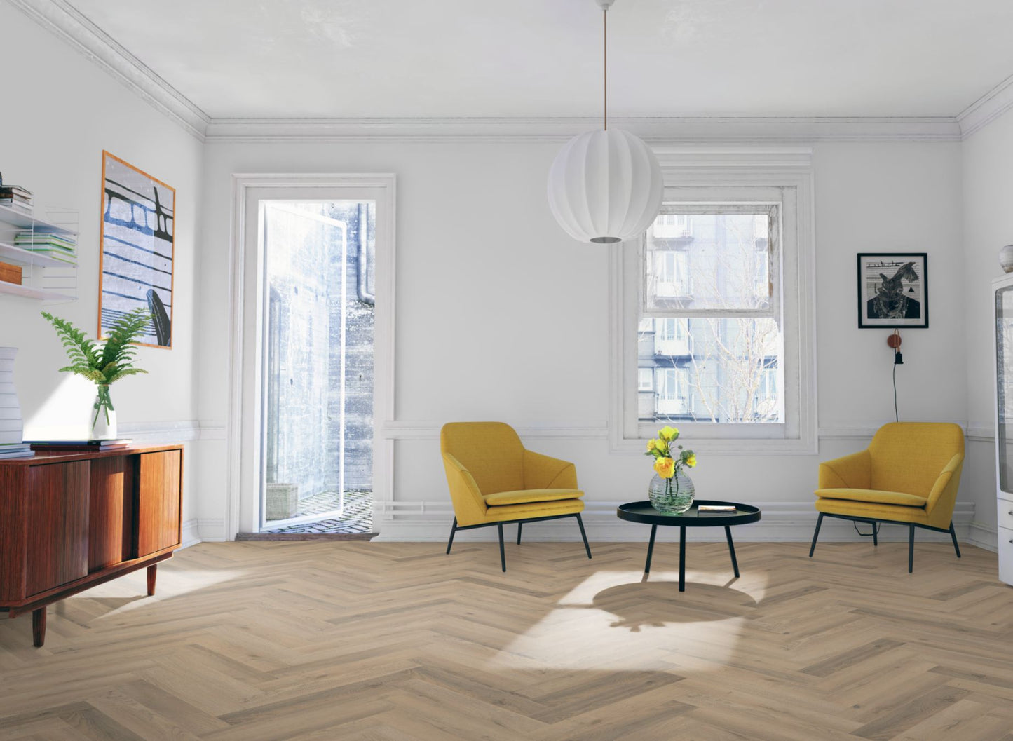 Lignum Fusion Premium Greige Oak Herringbone