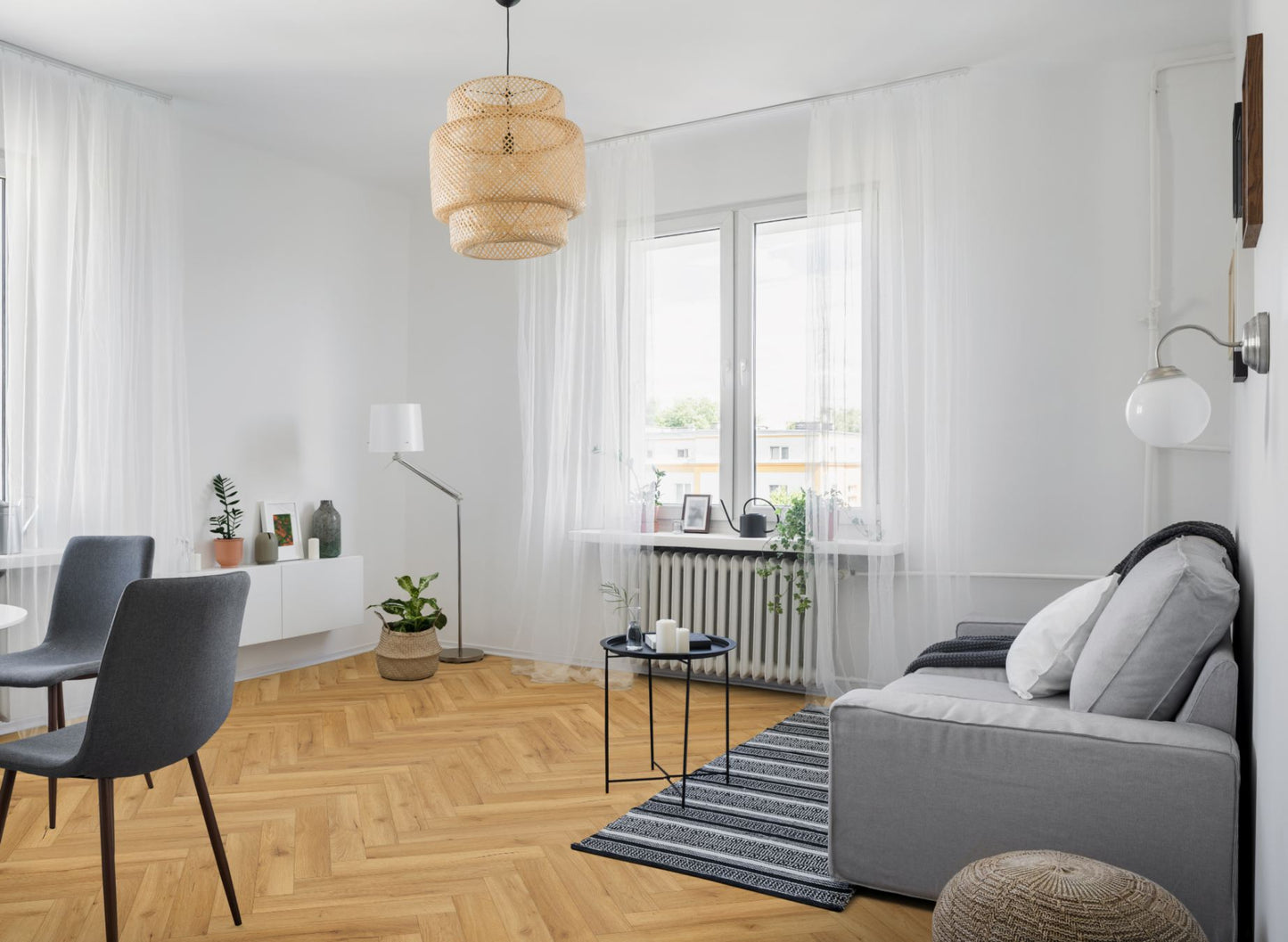 Lignum Fusion Premium Robust Natural Oak Herringbone