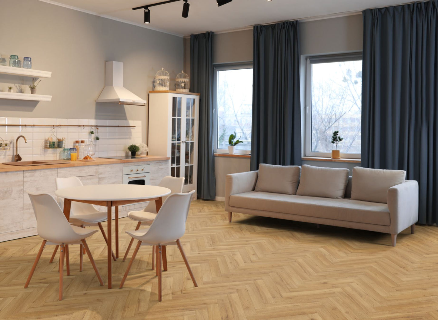 Lignum Fusion Premium Robust Natural Oak Herringbone
