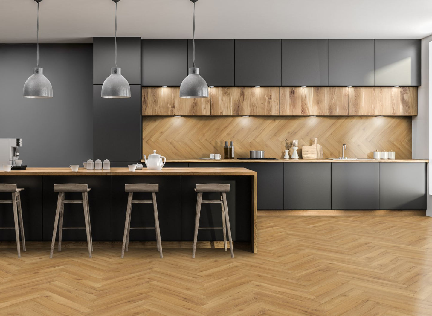 Lignum Fusion Premium Robust Natural Oak Herringbone