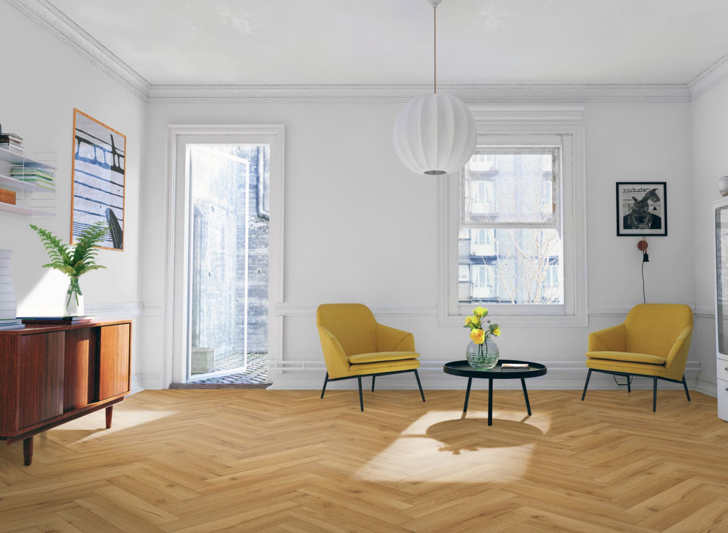 Lignum Fusion Premium Robust Natural Oak Herringbone