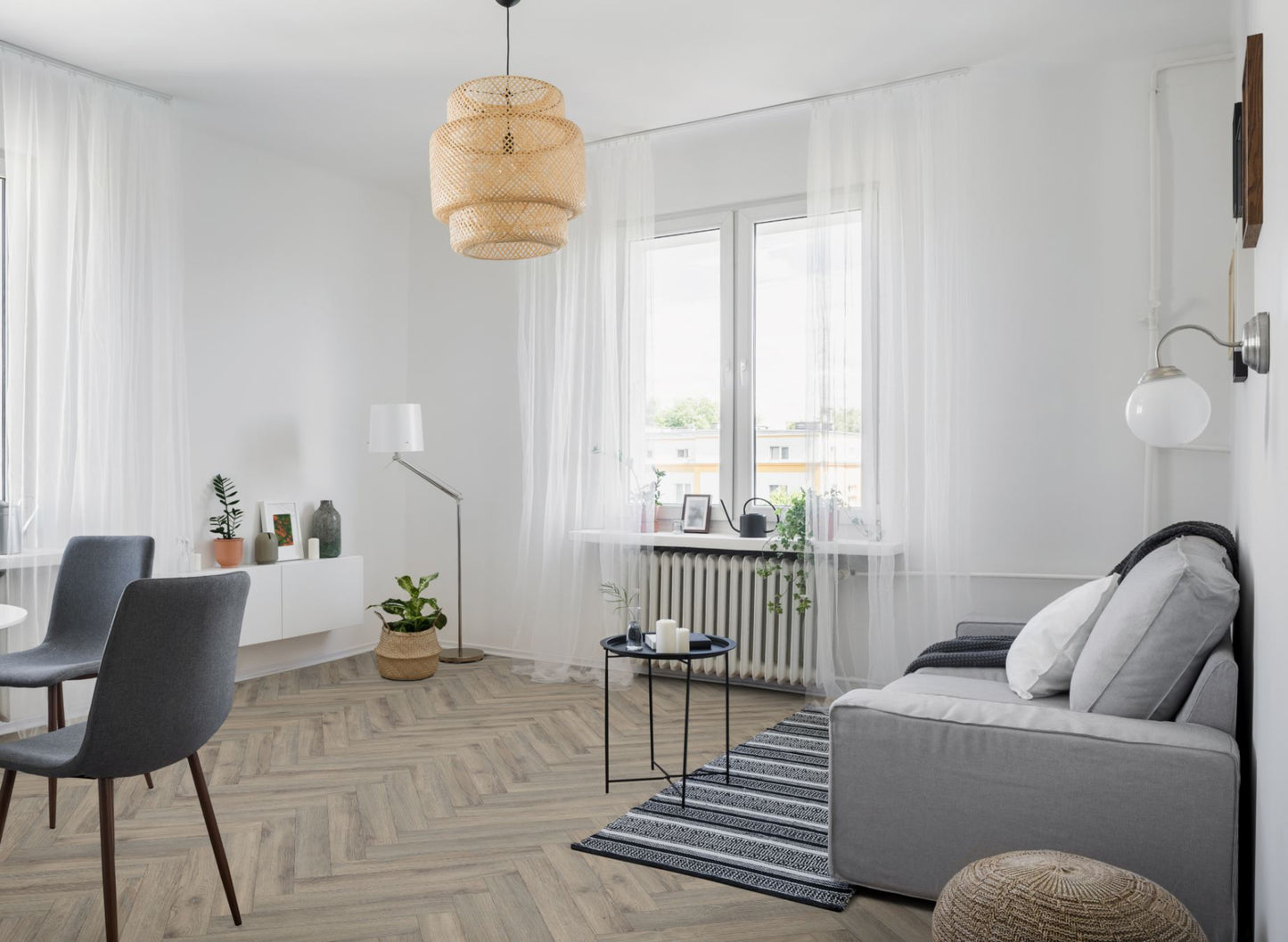 Lignum Fusion Premium Volcanic Oak Herringbone