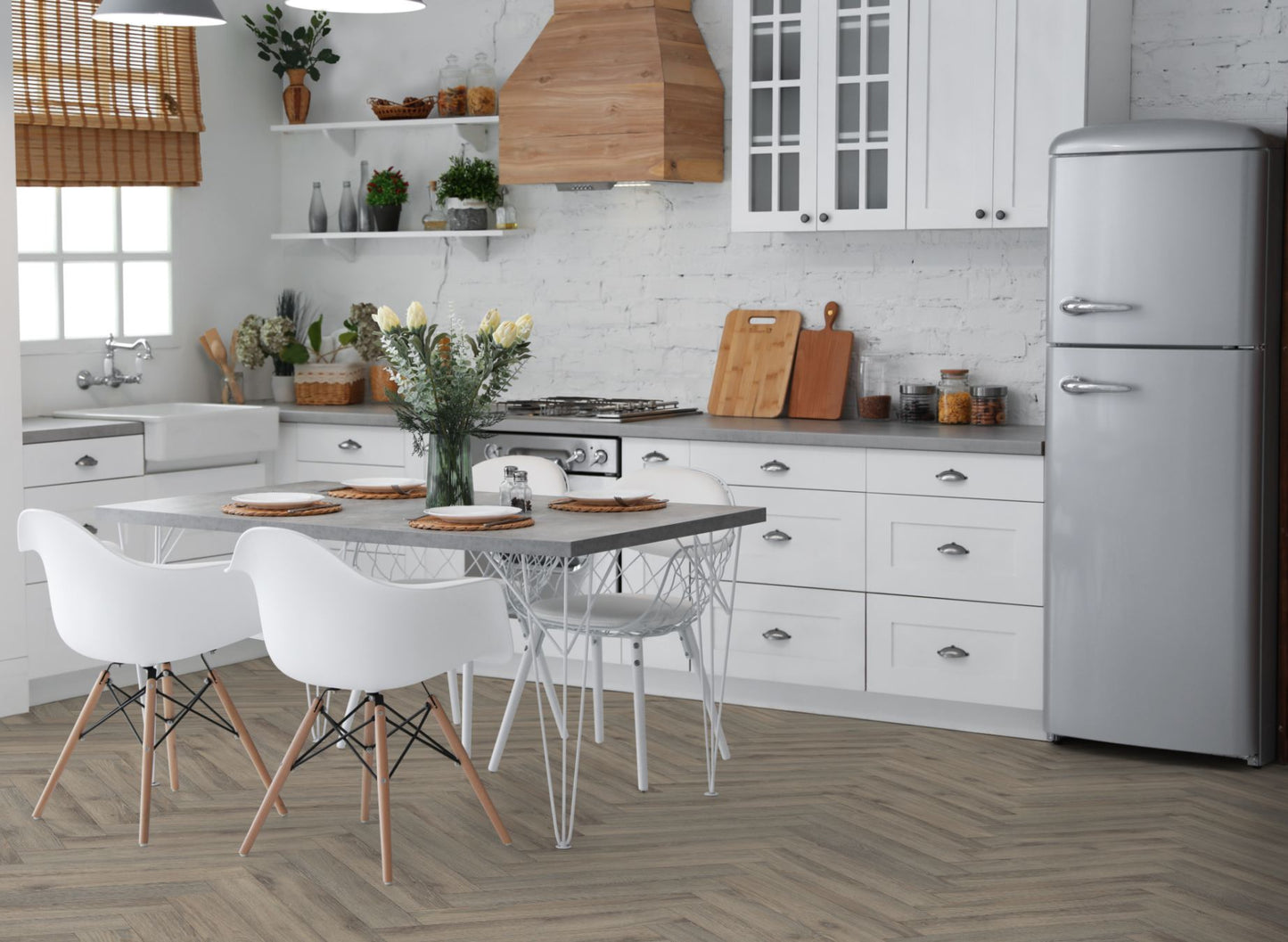 Lignum Fusion Premium Volcanic Oak Herringbone