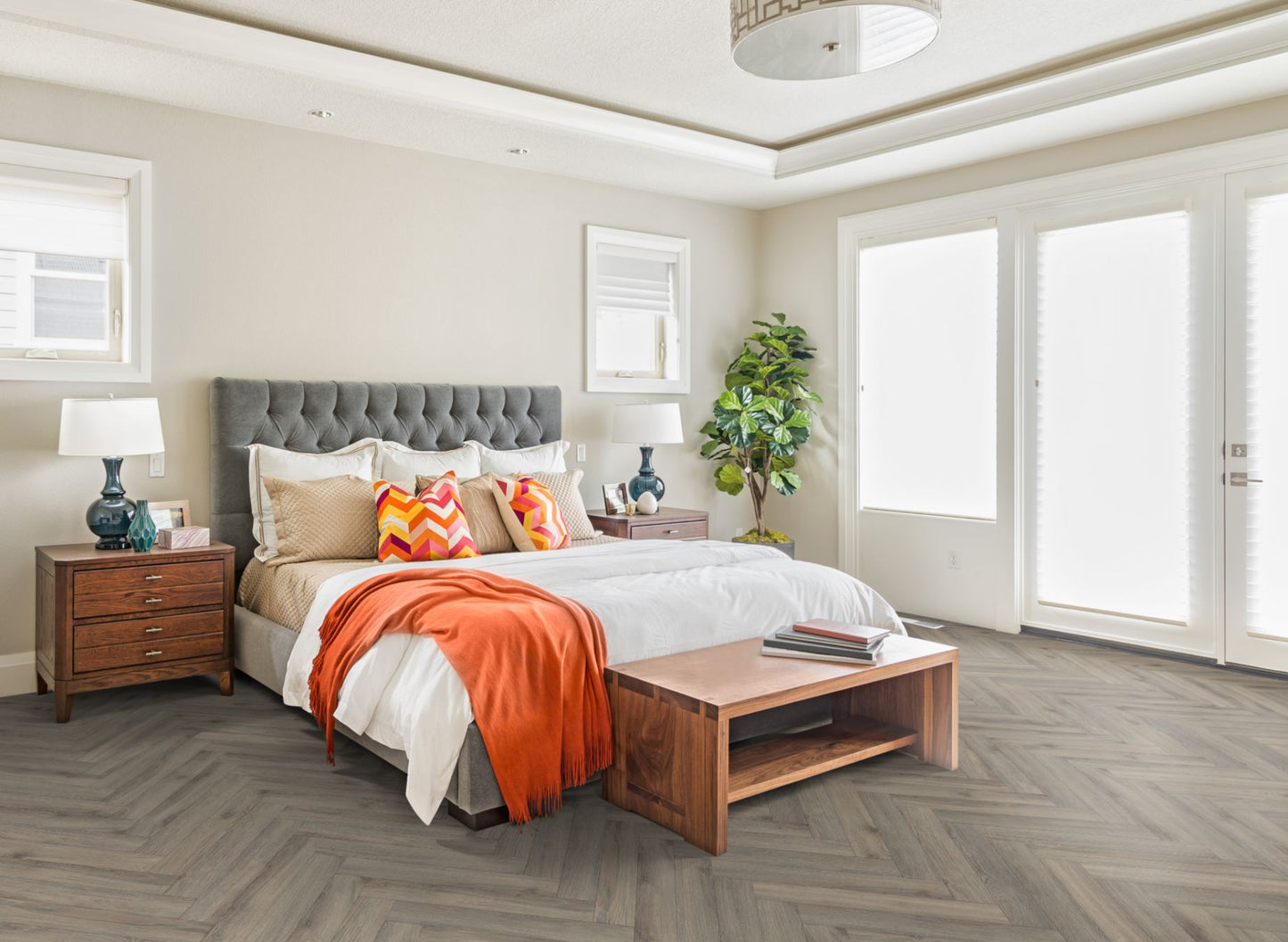 Lignum Fusion Premium Volcanic Oak Herringbone