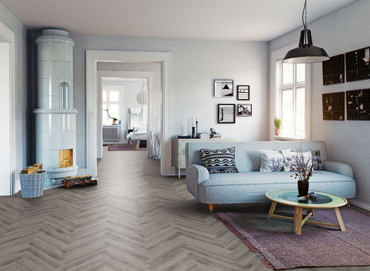 Lignum Core Rustic Grey Oak Herringbone