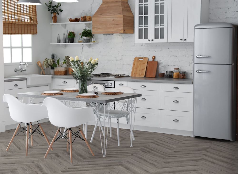 Lignum Core Rustic Grey Oak Herringbone
