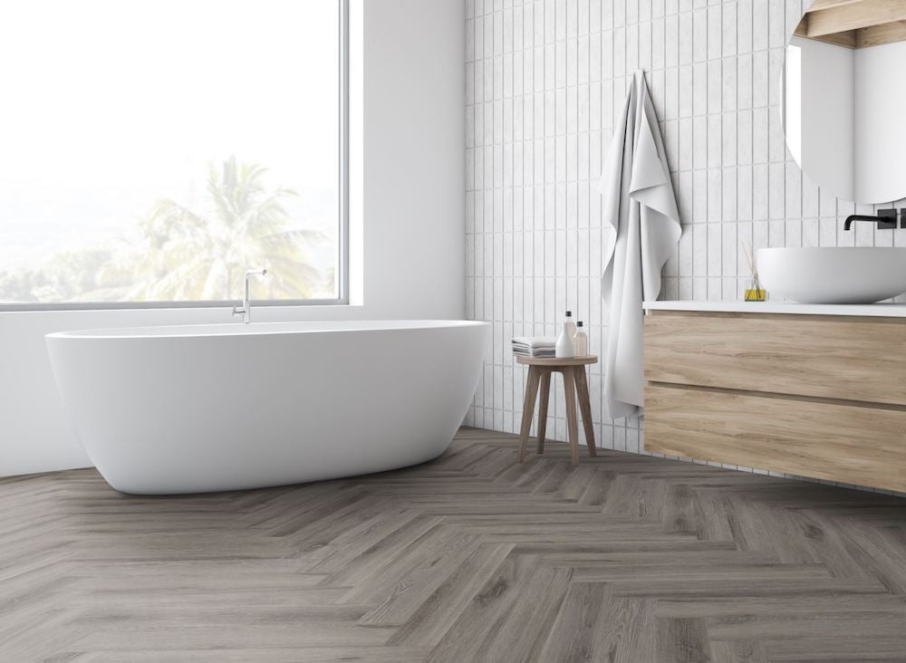 Lignum Core Rustic Grey Oak Herringbone