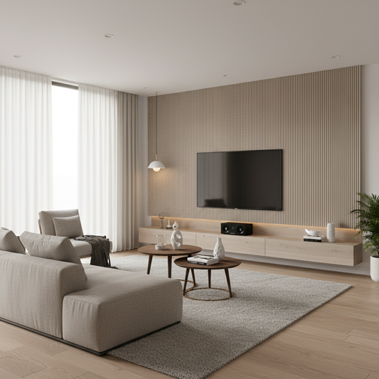 Flute Venetian Wall Panels - Verona Stone