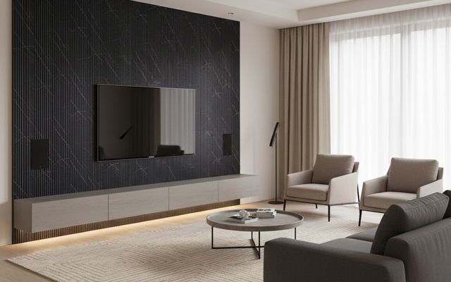 Triangle Fluted Slat Wall Panels