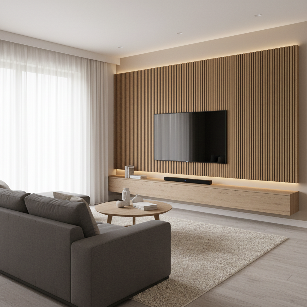 Square Venetian Wall Panel — Tuscan Bronze | WPC Cladding