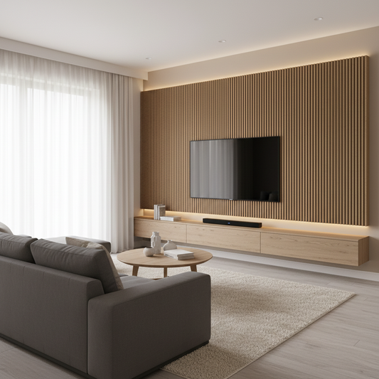 Square Venetian Wall Panel — Tuscan Bronze | WPC Cladding