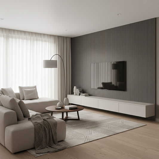 Concave Venetian Wall Panels - Champagne Moonstone (Venetian)