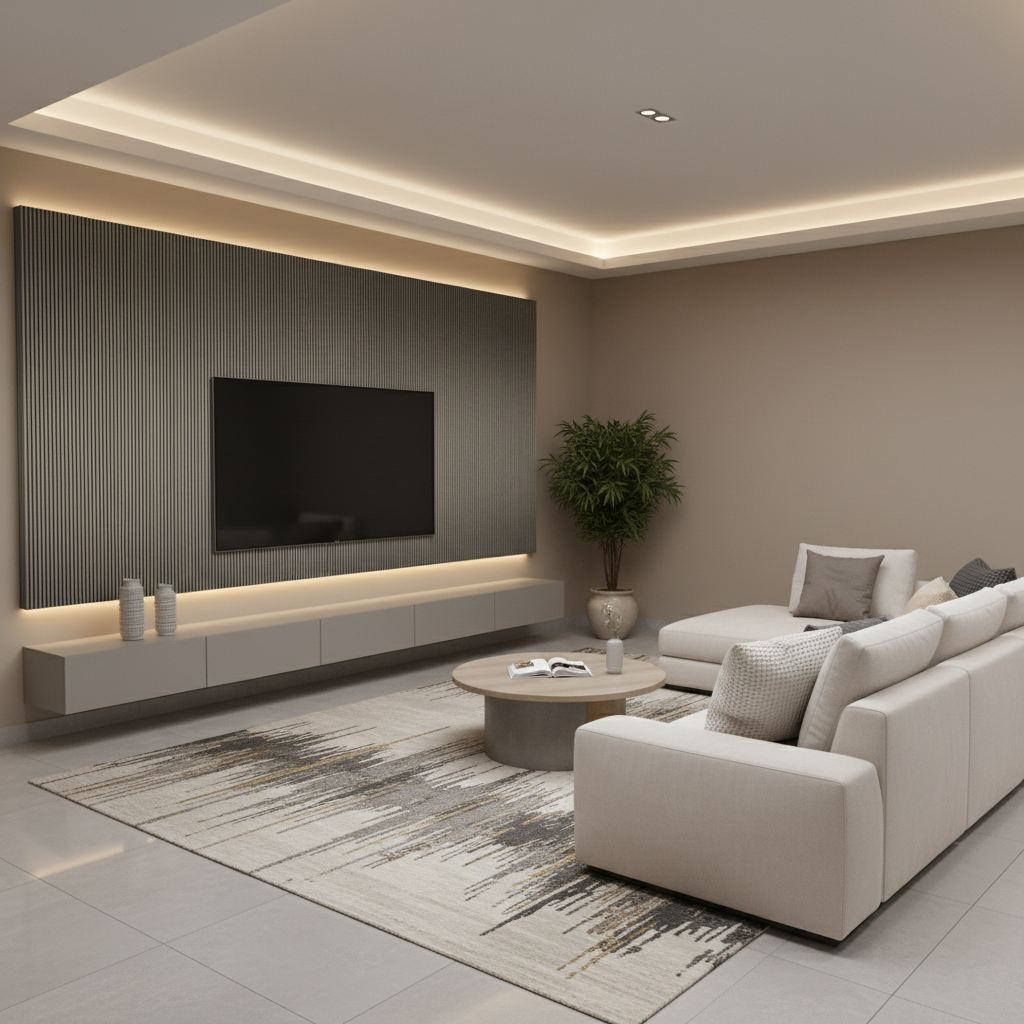 Flute Venetian Wall Panel — Champagne Moonstone | WPC Cladding