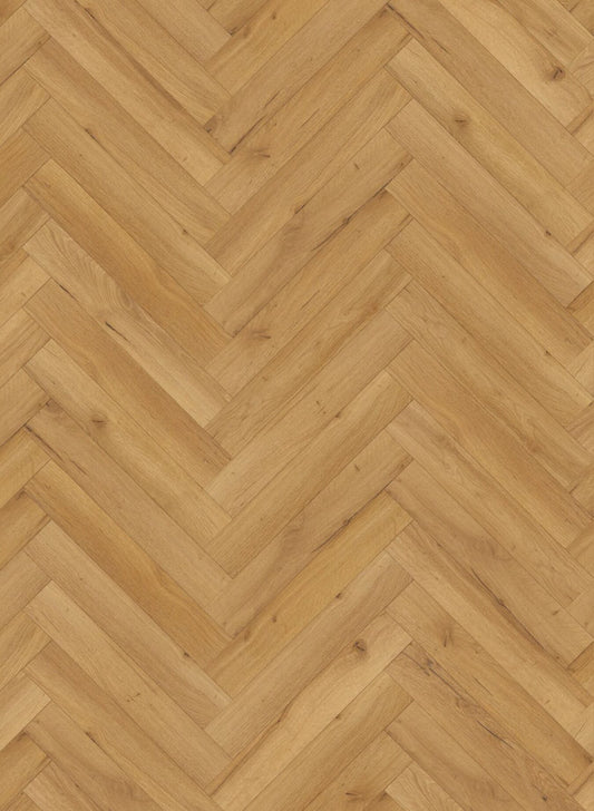 Rustic Antique Oak Herringbone Laminate Flooring - 12 mm Sample