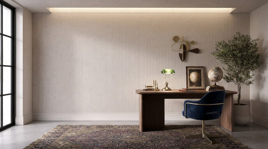 Flute Slat Wall Panel — Ivory Ripple