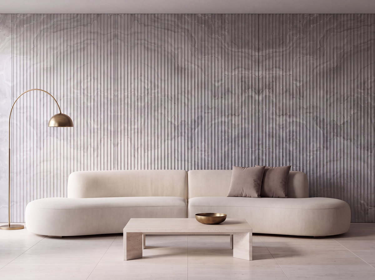 Flute Slat Wall Panel — Perugia Mist